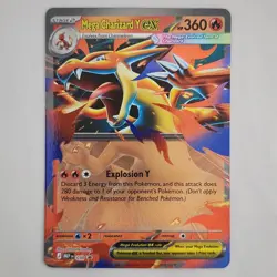 Mega Charizard Y ex 030 Black Star Promo Mega Evolution Tin Promo Pokemon TCG NM - Image 1