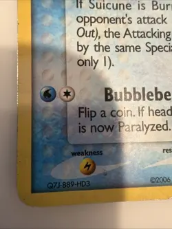 Pokemon TCG Suicune Holo 4/17 POP Series 2 Promo - Image 5
