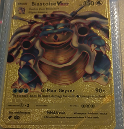 Nintendo Blastoise VMAX 350 HP Gold Foil Full Art English Pokemon TCG - Image 1