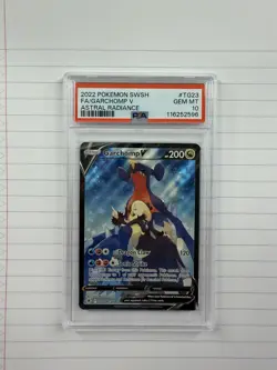 Pokemon Astral Radiance Trainer Gallery Garchomp V TG23 Full Art Holo PSA 10 - Image 1