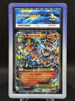 🔥🐉 Pokemon TCG – M Charizard EX 12/83 – Generations (2016) – ACE 1 (POOR) +GG - Image 1