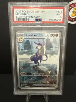 2025 Pokemon White Flare Mienshao 134/086 Illustration Rare PSA 9 MINT 🥋💎✨ - Image 1