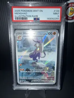2025 Pokemon White Flare Mienshao 134/086 Illustration Rare PSA 9 MINT 🥋💎✨ - Image 2