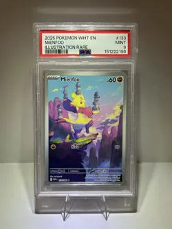 Mienfoo 133/086 PSA Mint 9 Illustration Rare Pokemon TCG SV White Flare - Image 2