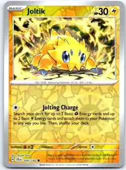 Joltik 50/142 Common Stellar Crown Pokemon Reverse Holo NM - Image 1