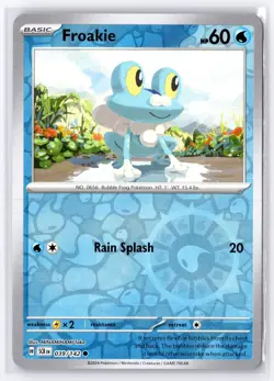 Froakie 39/142 Common Stellar Crown Pokemon Reverse Holo Near Mint - Image 1