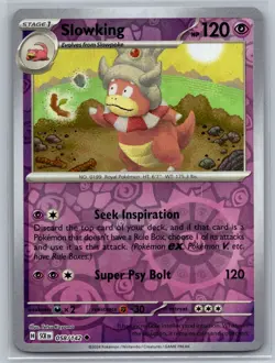 Pokemon Slowking 58/142 Uncommon Stellar Crown Reverse Holo LP - Image 1