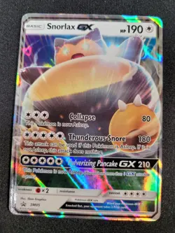 Snorlax GX Pokemon SUn & Moon Black Star Promo SM05 - Image 1