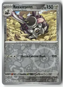 Revavroom 109/142 Uncommon Stellar Crown Pokemon Reverse Holo Near Mint - Image 1