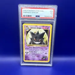 Pokemon TCG Gym Challenge Sabrina's Gengar 29/132 Regular Unlimited Rare PSA 5 - Image 1