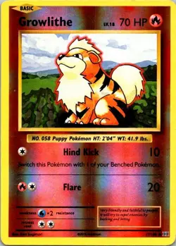 GROWLITHE 17/108 COMMON EVOLUTIONS POKEMON NM/M - Image 1