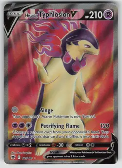 Hisuian Typhlosion V 169/189 Ultra Rare Astral Radiance Pokemon Near Mint - Image 1