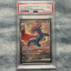 SALAMENCE EX 2025 POKEMON SPECIAL ILLUSTRATION RARE 187 PSA 9 Q0004 - Image 1