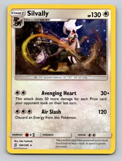 Silvally (Cosmos Holo) 184/236 Holo Promo Blister Exclusives Pokemon Holo NM - Image 1