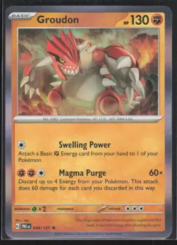 2025 Scarlet & Violet Series - Prismatic Evolutions Groudon Rare #49 - Image 1