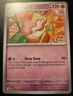 Slurpuff 090/167 Uncommon Scarlet & Violet: Twilight Masquerade Pokemon TCG - Image 1