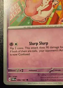 Slurpuff 090/167 Uncommon Scarlet & Violet: Twilight Masquerade Pokemon TCG - Image 4
