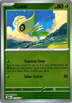 Celebi 012/132 Uncommon Mega Evolution Pokemon Near Mint - Image 1