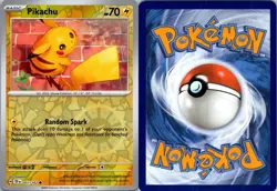 Pikachu 051/162 Common Temporal Forces Pokemon Near Mint - Image 3