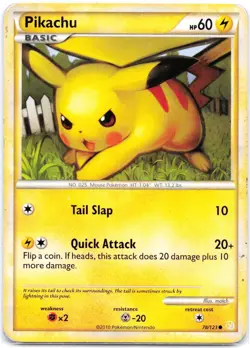 Pikachu 78/123 HeartGold & SoulSilver HP - Image 1