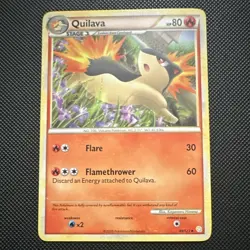 Nintendo Pokemon TCG Quilava 49/123 HeartGold SoulSilver Regular Non-Holo UC Eng - Image 1
