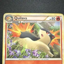 Nintendo Pokemon TCG Quilava 49/123 HeartGold SoulSilver Regular Non-Holo UC Eng - Image 2
