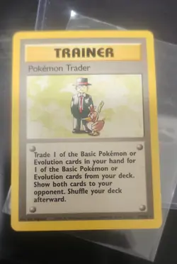 Pokemon Trader 077/102 Base Set Vintage Pokemon - Image 1