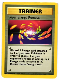 Pokemon TCG Super Energy Removal 79/102 Rare Regular Base Set LP - Image 1