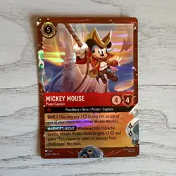 Disney Lorcana TCG Mickey Mouse - Pirate Captain Foil Cruise Promo 13/P3 Ruby EN - Image 1