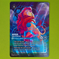Disney Lorcana Mufasa - Ruler of Pride Rock 217/204 Ursula's Return Ench Foil EN - Image 1