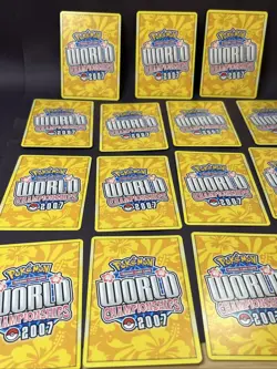 Vintage 2007 Pokemon World Championship Card Lot Assorted Cards MP - Image 4