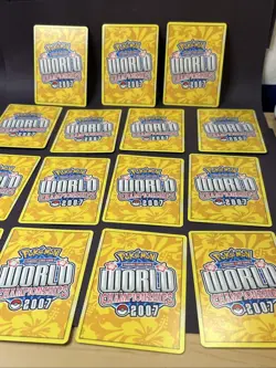 Vintage 2007 Pokemon World Championship Card Lot Assorted Cards MP - Image 5