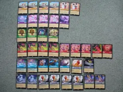Disney Lorcana The First Chapter Cards Bundle Some Duplication Most Uncommon - Image 1