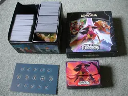Lorcana TCG Rise of Floodborn Trove Box + 635 Cards (192 of 204) inc 4 Legendary - Image 1