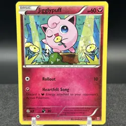 Jigglypuff 25/30 Common XY Trainer Kit Bisharp and Wigglytuff Pokemon Card - Image 1