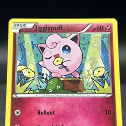 Jigglypuff 25/30 Common XY Trainer Kit Bisharp and Wigglytuff Pokemon Card - Image 4