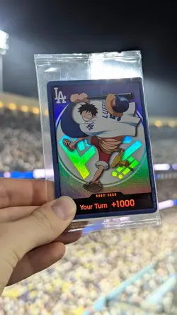 ONE PIECE 2026 LA DODGERS MONKEY D. LUFFY DON CARD, PROMO 7/2/26, SEALED - Image 1