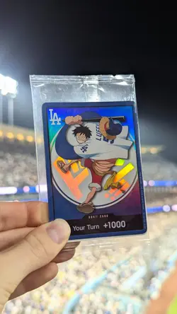 ONE PIECE 2026 LA DODGERS MONKEY D. LUFFY DON CARD, PROMO 7/2/26, SEALED - Image 3