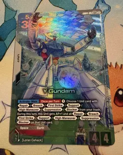Bandai V Gundam GD04-067 (Gundam Card Game, Unit, UR, Foil, Cost 3) - Image 1