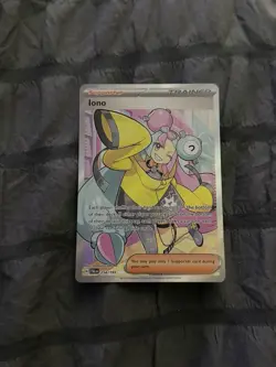 Iono Pokemon TCG Paldea Evolved Holo Ultra Rare Full Art 254/193 - Image 1