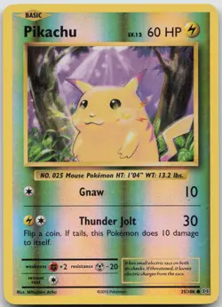 Pikachu Common Reverse Holo XY - Evolutions 35/108 LP Mitsuhiro Arita - Image 1