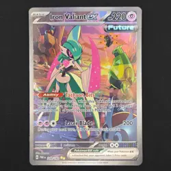 Pokemon TCG Card Iron Valiant ex 249/182 Paradox Rift Special Illustration - NM - Image 1