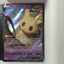 Mimikyu V 062/163 SWSH05 Battle Styles Ultra Rare Holo 160 HP Psychic Eng - Image 1