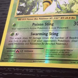 Beedrill [Reverse Holo] #7 Pokemon TCG XY Evolutions MP/HP - Image 2