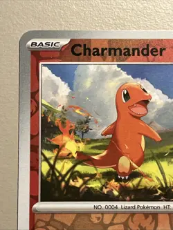 Charmander 007/091 Common Paldean Fates Pokemon Reverse Holo - Image 3