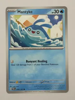 Mantyke 039/182 Common Paradox Rift Pokemon Near Mint - Image 1