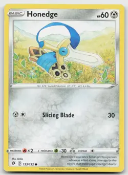 Honedge 133/192 Common Rebel Clash Pokemon NM - Image 1