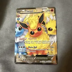 The Pokemon Company Flareon EX RC28/RC32 Ultra Rare Full Art Holo 2016 EN - Image 1