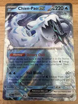 Chien-Pao ex 061/193 Double Rare Paldea Evolved Pokemon Near Mint - Image 1