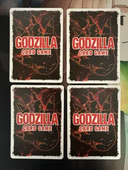Godzilla Card Game TOHO Heat Ray Card ESD01-016 Anime Expo Promo X4 Playset - Image 2